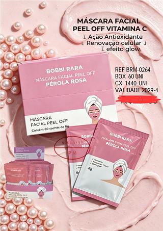 MASCARA FACIAL PEELA OFF PELORA ROSA BOBBI RARA C/60PCS
