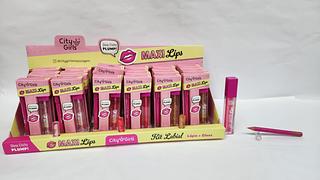 KIT LAPIS LABIAL +LIP GLOSS CITY GIRL C/24PCS