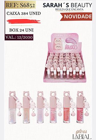 LIP GLOSS SARAHS BEAUTY C/24PCS