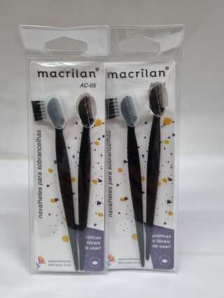 navalhetes para sobrancelhas MACRILAN C/36PCS