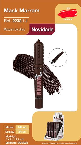 Mascara DE CiIios Marrom C/24