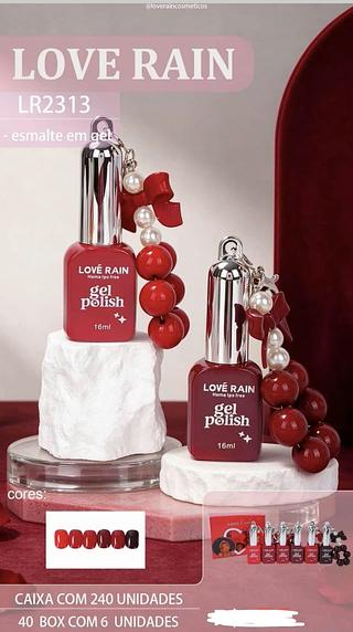 ESMALTE EM GEL LOVE RAIN C/6PCS