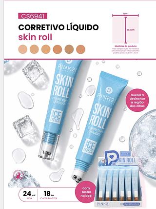 CORRETIVO LIQUIDO SKIN ROLL PINK 21 C/24PCS