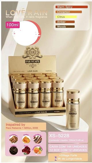 PERFUME 100ML LOVE RAIN C/12PCS
