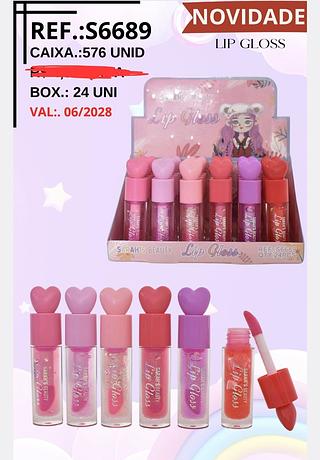 LIP GLOSS SARAHS BEAUTY C/24PCS
