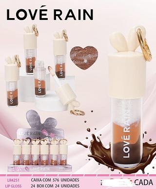 LIP GLOSS LOVE RAIN C/24PCS