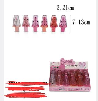 LIP OIL LUA NEVE C/24PCS