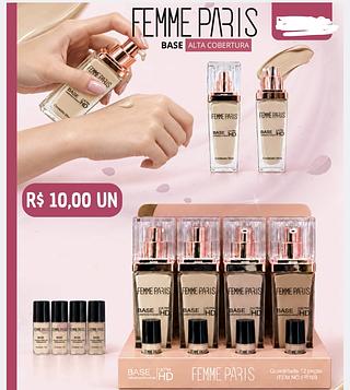 BASE ALTA COBERTURA FEMME PARIS C/12PCS