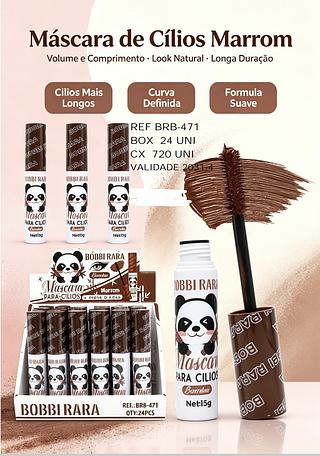 MASCARA DE CILIOS MARROM C/24PCS