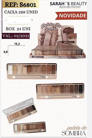 PALETA DE SOMBRA SARAHS BEAUTY C/24PCS