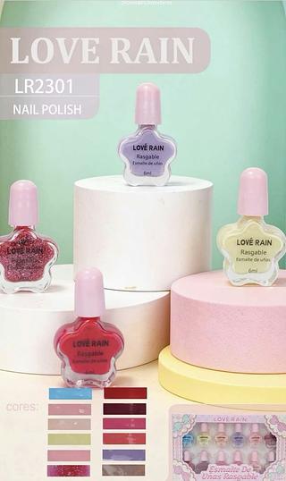 ESMALTE RASGABLE LOVE RAIN C/12PCS