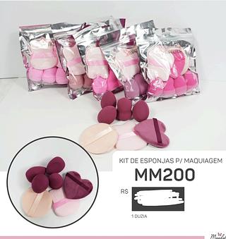 KIT ESPONJA PARA MAQUIAGEM SABRINA SATO C/12PCS