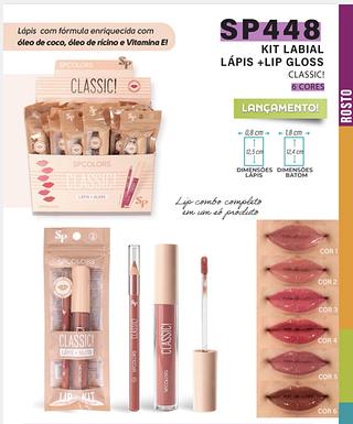 KIT LABIAL CLASSIC LAPIS DE CONTORNO SP COLOR C/24PCS