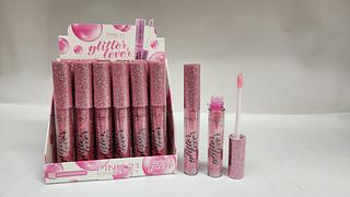 BRILHO LABIAL GLITTER PINK 21 C/24PCS