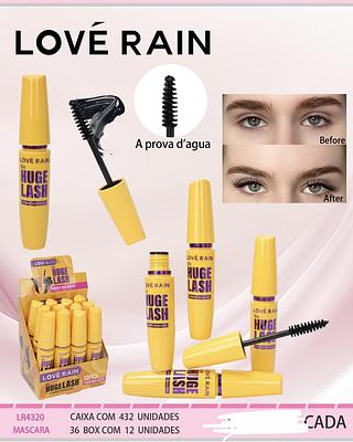 MASCARA DE CILIOS LOVE RAIN C/12CPS