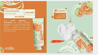 Creme Hidratante para Maos C/12PCS MELU Ruby Rose