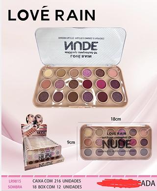 PALETA DE SOMBRA LOVE RAIN C/12PCS