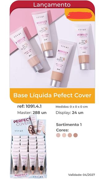 base liquida matte perfect cover vivai c/24pcs