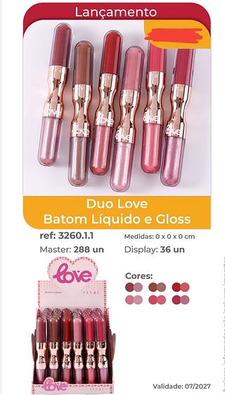 DUO BATOM LIQUIDO E GLOSS VIVAI C/36PCS