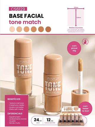 BASE FACIAL TONE MATCH PINK 21 C/24PCS
