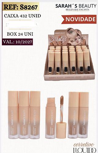 CORRETIVO LIQUIDO SARAHS BEAUTY C/24PCS