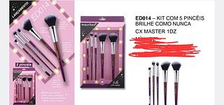 KIT COM 5 PINCEL PARA MAQUIAGEM MACRIALN