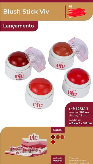 BLUSH STICK VIV VIVAI C/12PCS