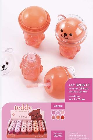 DUO BALM E LIP GLOSS TEDDY VIVAI C/24PCS