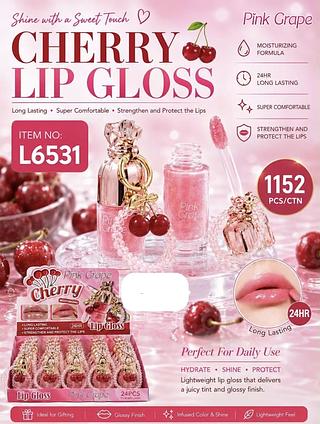 LIP GLOSS CHERRY C/24PCS