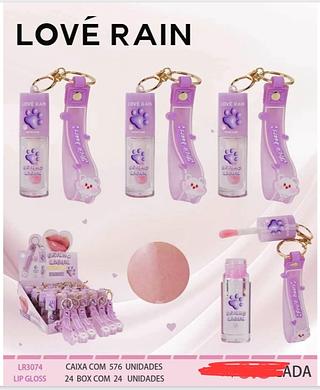 LIP GLOSS LOVE RAIN C/24PCS