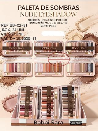 PALETA DE SOMBRA NUDE BOBBI RARA C/24PCS