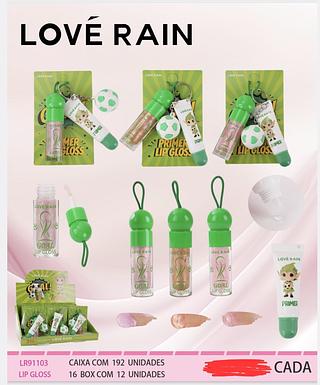 KIT LIP GLOSS LOVE RAIN C/12PCS