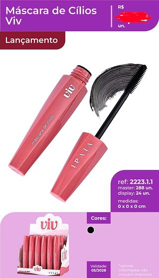 MASCARA DE CILIOS VIV VIVAI C/24PCS