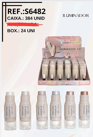 ILUMINADOR EM BASTAO SARAHS BEAUTY C/24PCS
