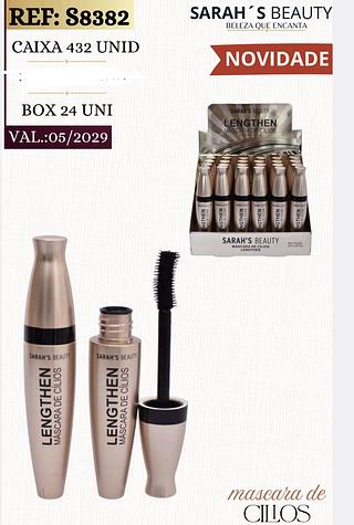 MASCARA DE CILIOS SARAHS BEAUTY C/24PCS