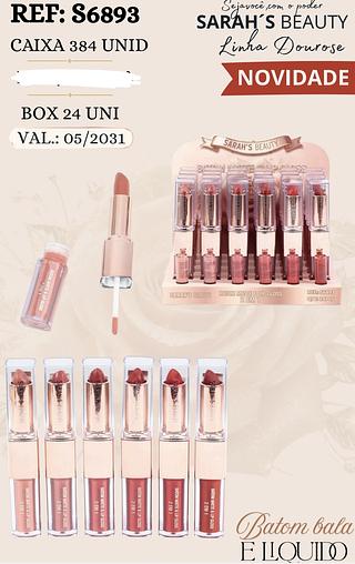 BATOM BALA E LIQUIDO SARAHS BEAUTY C/24PCS