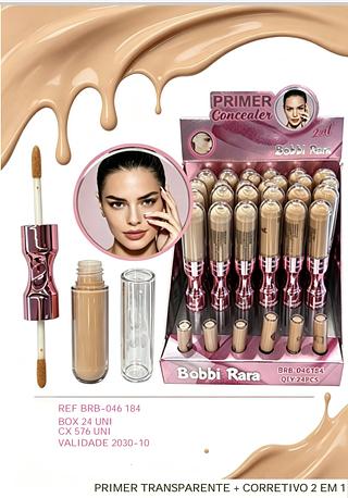 PRIMER TRANSPARENTE +CORRETIVO 2 EM 1 BOBBI RARA C/24PCS