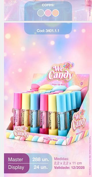 MAGIC LIP GLOSS WE CANDY C/24PCS VIVAI