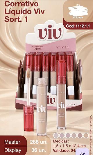 CORRETIVO LIQUIDO VIV SORT 1 VIVAI C/36PCS