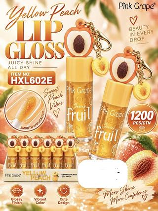 LIP GLOSS YELLOW PEACH C/24PCS